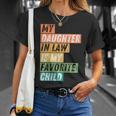 Cool My Daughter In Law Is My Favorite Child Vintage Cut T-Shirt Gifts for Her