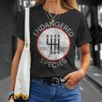 Cool Endangered Species Manual Gearbox Stick Shift 6 Speed T-Shirt Gifts for Her