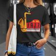 Cool All That Jazz Sax And Piano Jazz Music Lovers T-Shirt Gifts for Her