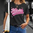 Cool Personalized Name Nicki Distressed Retro Vintage Groovy T-Shirt Gifts for Her
