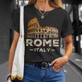 Coolintage Roma Italia Coliseo Souvenirs Roma Italia Camiseta unisex Regalos para ella