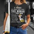 Cow 5 Things You Should Know About This Woman She Is A Cow Mom T-Shirt Gifts for Her