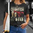 Crawfish Boil Weekend Forecast Cajun Beer Festival T-Shirt Gifts for Her