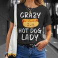 Crazy Hot Dog Lady Hot Dog Lover T-Shirt Gifts for Her