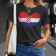 Croatia Flag Hrvatska Land Croate Croatia T-Shirt Geschenke für Sie