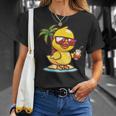 Cute Duck Animal Vacation Beach T-Shirt Gifts for Her