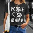 Cute Poodle Mama Dog Lover Apparel Pet Caniche Mom T-Shirt Gifts for Her