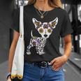 Cute Sugar Skull Chihuahua T-Shirt Gifts for Her