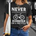 Cyclist Never Underestimate An Old Man Bicycle T-Shirt Gifts for Her