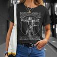 Da Vinci Vitruvian Guitar Man Rock Music Fan Rock N Roll T-Shirt Gifts for Her