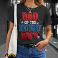 Dad Of The Birthday Boy Matching Family Spider Web T-Shirt Gifts for Her