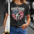 Dad Bod Hunting Squad Vintage American Flag Father's Day T-Shirt Gifts for Her
