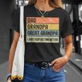 Dad Grandpa Great Grandpa Retro Father's Day T-Shirt Gifts for Her