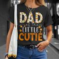 Dad Little Cutie Baby Shower Orange 1St Birthday Party T-Shirt Gifts for Her