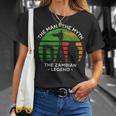 Dad The Man The Myth The Zambian Legend Zambia Vintage Flag T-Shirt Gifts for Her