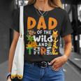 Dad Of The Wild And 3 Three Jungle Zoo Theme Birthday Safari T-Shirt Gifts for Her