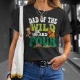 Dad Of The Wild And Four Zoo Birthday 4 Safari 4Th Bday T-Shirt Gifts for Her