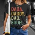 Dada Daddy Dad Bruh Fathers Day Dad Vintage T-Shirt Gifts for Her