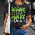 Daddy Of The Lucky One First Birthday St Patrick's Day T-Shirt Gifts for Her