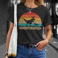 Daddy Saurus T-Rex Retroatertag Dinosaurier Papa T-Rex T-Shirt Geschenke für Sie