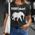 Daddyphantater Elefant Papaatertag Lustig Papa Wortspiel T-Shirt Geschenke für Sie