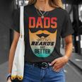 Dads With Beards Are Better Father Day Vintage T-Shirt Gifts for Her