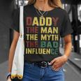 Damen Papa Amatertag 2024Intage 90Er Jahre Stil Bekleidung Mit-Ausschnitt T-Shirt Geschenke für Sie