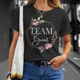 Damen Team Braut Junggesellenabschied Dezent Herz Jga Bride To Be T-Shirt Geschenke für Sie