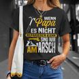 Damen Wenn Papa Es Nicht Reparieren Kann Sind Wir Am Arsch Mit-Ausschnitt T-Shirt Geschenke für Sie