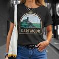 Dartmoor National Park Brentor Church England Vintage T-Shirt Gifts for Her