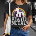 Death Metal Unicorn Sarcastic Heavy Metal T-Shirt Gifts for Her