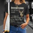 Deerpression Deer Hunter Deer Hunting Season Hunt T-Shirt Gifts for Her