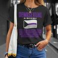 Demisexual Pride Flag Definition T-Shirt Gifts for Her