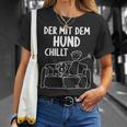Der Mit Dem Hund Chillt Dog Owners Dog T-Shirt Geschenke für Sie