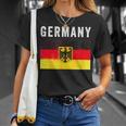 Deutschland Flagge Mit Wappen Deutschland Flagge I Love Deutschland T-Shirt Geschenke für Sie