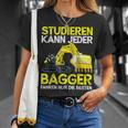 Digger Driver Study Can Every Digger Slogan T-Shirt Geschenke für Sie