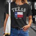 Distressed Texas State Flag T-Shirt Gifts for Her