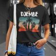 Djembe African Drum Drummer Retro Drumming Djembe Player T-Shirt Gifts for Her