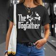 The Dogfather Dog Dad Fathers Day Gif Dog Lover T-Shirt Gifts for Her