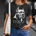 Dogo Argentino Dog Portrait Dog T-Shirt Geschenke für Sie