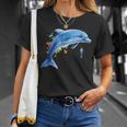 Dolphin Diver Whales Tümmler Dolphin T-Shirt Geschenke für Sie