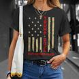 Donald Trump 2024 Save America Again American Flag On Back T-Shirt Gifts for Her