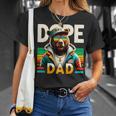 Dope Black Dad Black Dad Bear Black History Month T-Shirt Gifts for Her