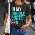 In My Double Digits Era Ten Year Old Boy 10Th Birthday T-Shirt Gifts for Her