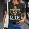 Down To Fiesta Mexican Party Skull Cinco De Mayo T-Shirt Gifts for Her