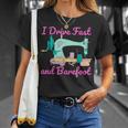 I Drive Fast And Barefoot Sewing Quilting T-Shirt Gifts for Her