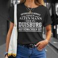 Duisburg Underschätze Nie Einen Alten Mann T-Shirt Geschenke für Sie