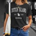 Dutch Island Ga Vintage Athletic Sports Js01 T-Shirt Gifts for Her