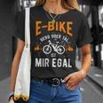 E-Bike Bicycle E Bike Electric Bicycle Man Slogan T-Shirt Geschenke für Sie