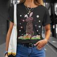 Easter Cute Chocolate Labrador Dog Lover Bunny Eggs Easter T-Shirt Gifts for Her